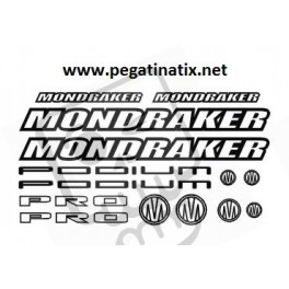 STICKER DECALS BIKE MONDRAKER SET 