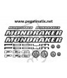 STICKER DECALS BIKE MONDRAKER SET 