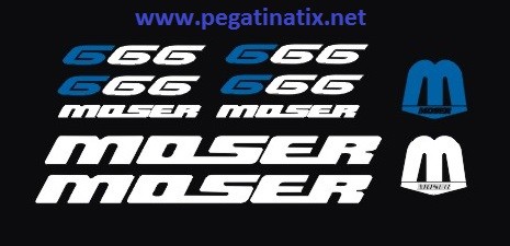 Stickers Moser Cizeron - Décoration Vélo - Fabriqué En France - Autocollants