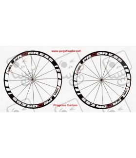 Stickers decals wheel rims cycle PROGRESS CARBON