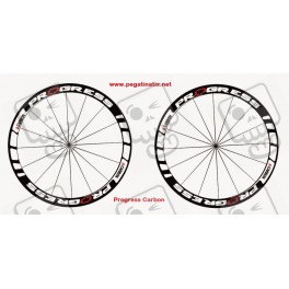 Stickers decals wheel rims cycle PROGRESS CARBON