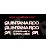 Stickers decals cycle QUINTANA ROO QR