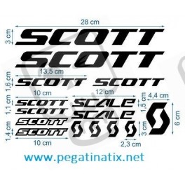 Sticker decal bike SCOTT USA