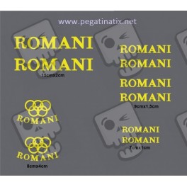 STICKER DECALS BIKE ROMANI