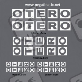 STICKER DECALS BIKE OTERO