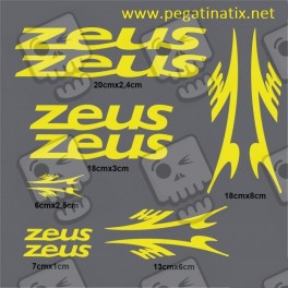 Stickers decals bike cycle ZEUS