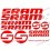 Sticker decal bike cycle SRAM (Produit compatible)