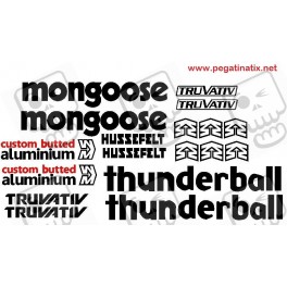 Stickers decals cycle MONGOOSE THUNDERBALL