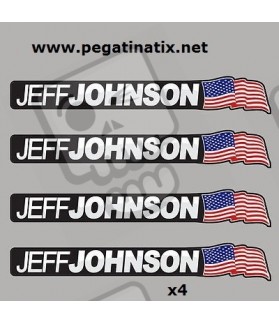 Stickers decals customizable FLAG WORLDWIDE AND YOUR NAME x 2