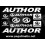 Adhesivos stickers bicicleta MTB AUTHOR (Producto compatible)