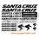 Adhesivos MTB SANTA CRUZ (Producto compatible)