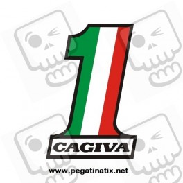 Stickers decals motorcycle GAGIVA NUMBER 1 