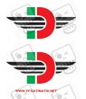 Stickers decals motorcycle DUCATE LOGO DESMO X 2