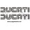 Stickers decals motorcycle DUCATI LOGO PERFIL (Producto compatible)