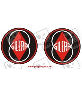 Stickers decals motorcycle GILERA LOGO X2 (Produto compatível)