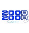 Stickers decals HONDA MTX 200R