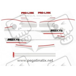 Stickers decals HONDA MBX 75 HURRICANE