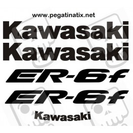 Stickers decals KAWASAKI ER-6F