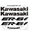 Stickers decals KAWASAKI ER-6F