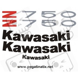 Stickers decals KAWASAKI Z750