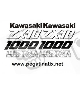 AUTOCOLLANT KAWASAKI ZX-10 YEAR 1992 (Produit compatible)