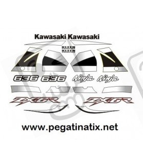 Stickers decals KAWASAKI ZX636 YEAR 2002 (Compatible Product)