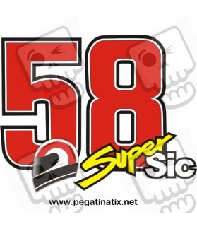 Adhesivo sticker SIMONCELLI 58 (Producto compatible)
