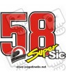Decals motorcycle SIMONCELLI 58