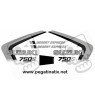  STICKERS DECALS SUZUKI DR BIG 750