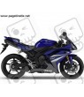  Stickers decals YAMAHA R1 YEAR 2017
