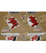 Yamaha YZF-R1 1998 - WHITE/RED VERSION STICKER SET