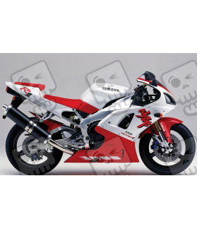 Yamaha YZF-R1 1998 - WHITE/RED VERSION STICKER SET