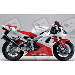 Yamaha YZF-R1 1998 - WHITE/RED VERSION STICKER SET