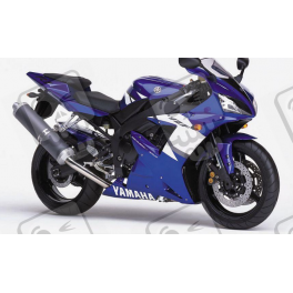 Yamaha YZF-R1 2002 - BLUE VERSION STICKER SET