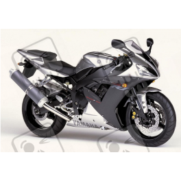 Yamaha YZF-R1 2002 - SILVER VERSION STICKER SET