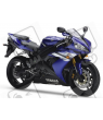 Yamaha YZF-R1 2006 - BLUE VERSION STICKER SET