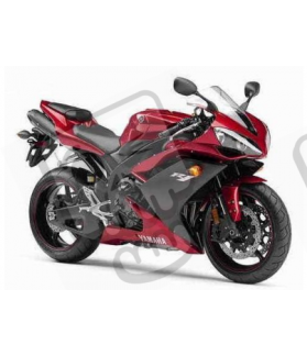 Yamaha YZF-R1 2007 - WINE-RED VERSION STICKER SET