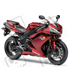 Adhesivo kit YAMAHA YZF-R1 AÑO 2008 ROJO VINO (Producto compatible)