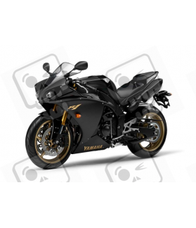Adhesivo kit YAMAHA YZFR1 AÑO 2009 NEGRO VERSION EU (Producto compatible)