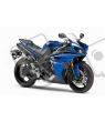 Yamaha YZF-R1 2009 - BLUE US VERSION STICKER SET