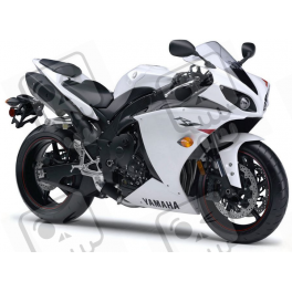 Yamaha YZF-R1 2010 - WHITE VERSION STICKER SET