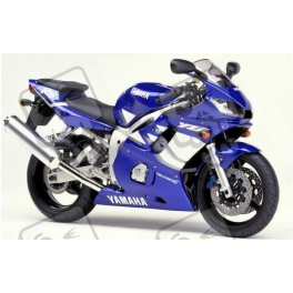 Yamaha YZF-R6 1999 - BLUE VERSION STICKER SET