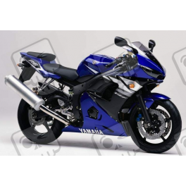 Yamaha YZF-R6 2003 - BLUE VERSION DECALS SET