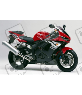 Adhesivo kit YAMAHA YZF-R6 AÑO 2003 ROJO (Producto compatible)