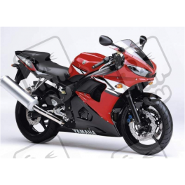 Yamaha YZF-R6 2004 - RED VERSION DECALS SET