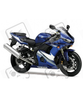 Adhesivo kit YAMAHA YZF-R6 AÑO 2005 AZUL (Producto compatible)