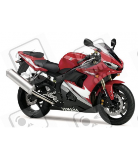 Yamaha YZF-R6 2005 - RED VERSION VERSION DECALS SET