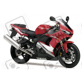 Yamaha YZF-R6 2005 - RED VERSION VERSION DECALS SET