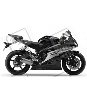 Yamaha YZF-R6 2007 - BLACK VERSION DECALS SET (Compatible Product)