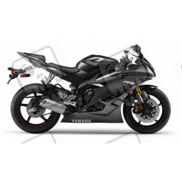 Yamaha YZF-R6 2007 - GREY VERSION DECALS SET